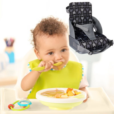 chaise haute bebe-flèche-noire