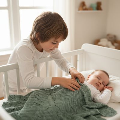 couverture-bebe-vert-fratrie