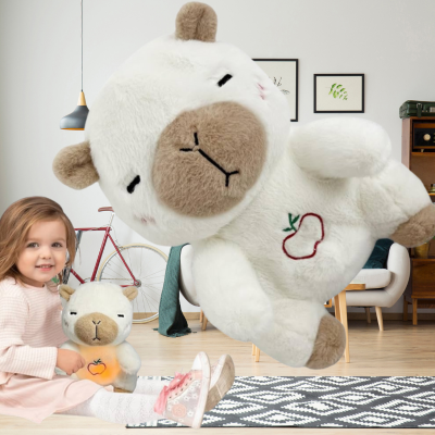 peluche capybara-blanc