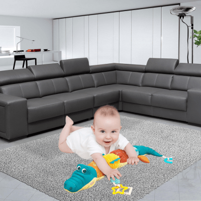 PELUCHE CROCODILE | HOCHET - Bébé Harmonie