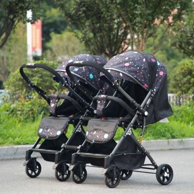 poussette double confortable