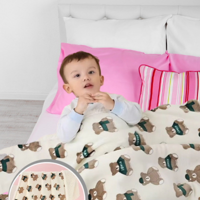COUVERTURE BEBE-ours