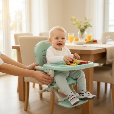 chaise-haute-bebe-calypso-petit-dejeuner-famille