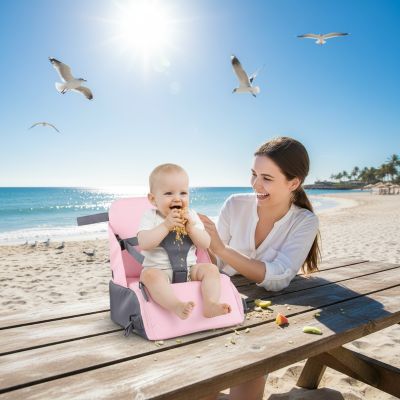 chaise-haute-bebe-confort-veluto-rose-plage
