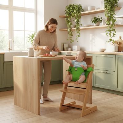 chaise-haute-bebe-flexicot-verte