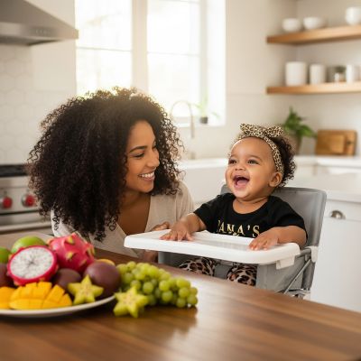 chaise-haute-bebe-moveo-bebe-aux-cheveux-boucles