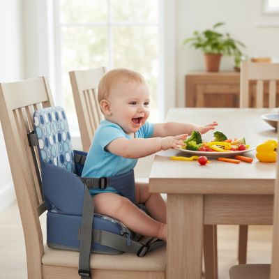 chaise-haute-bebe-nimbus-repas-cercle-bleu-marine