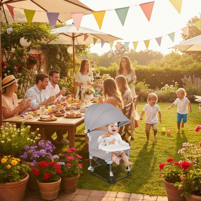 chaise-haute-bebe-parasol-grise-terrasse