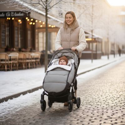 chanceliere-poussette-warmnest-grise-promenade-urbaine