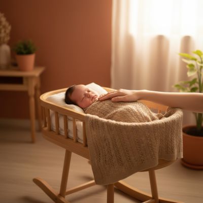 couverture-bebe-anti-boulochage-beige