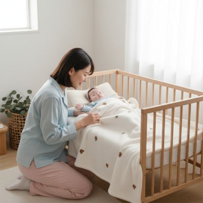 couverture-bebe-ours-polaire-maman-attentive