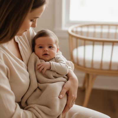 couverture-bebe-tricot-beige-maternel