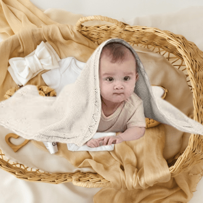 COUVERTURE BEBE TRICOT | UNISEXE - Bébé Harmonie