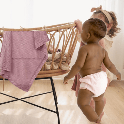 COUVERTURE BEBE TRICOT | UNISEXE - Bébé Harmonie
