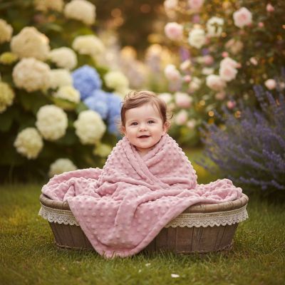couverture-bebe-ultra-douce-rose