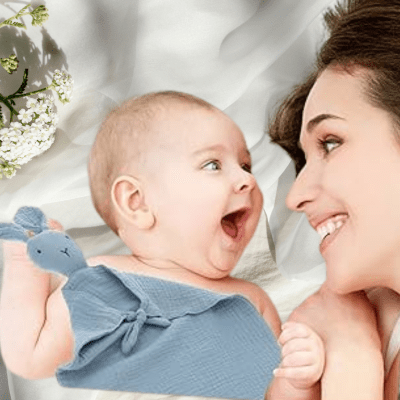 DOUDOU | LAPIN EN MOUSSELINE - Bébé Harmonie