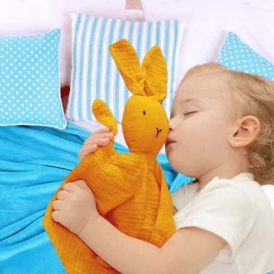 DOUDOU | LAPIN EN MOUSSELINE - Bébé Harmonie