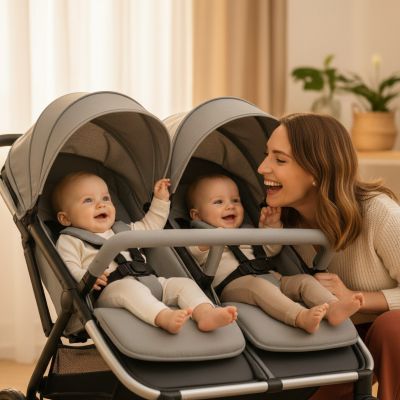 moment-intime-maman-bebe-poussette-double-duorbit