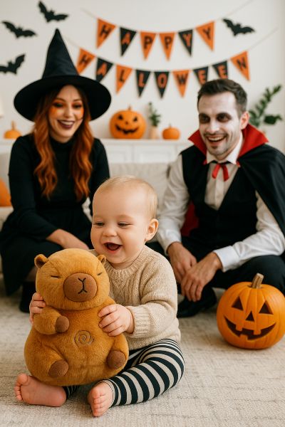 peluche capybara halloween