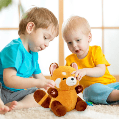 PELUCHE PANDA ROUX | RESPIRANT - Bébé Harmonie