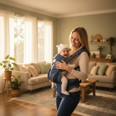 porte-bebe-cosy-bleu-salon-danse