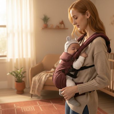 porte-bebe-cosy-rouge-chambre