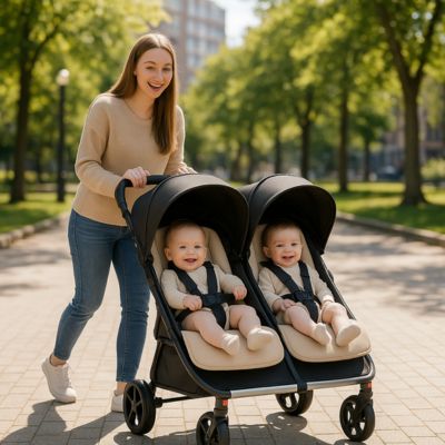 POUSSETTE DOUBLE | DUORBIT™ - Bébé Harmonie