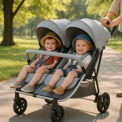 poussette-double-duorbit-grise