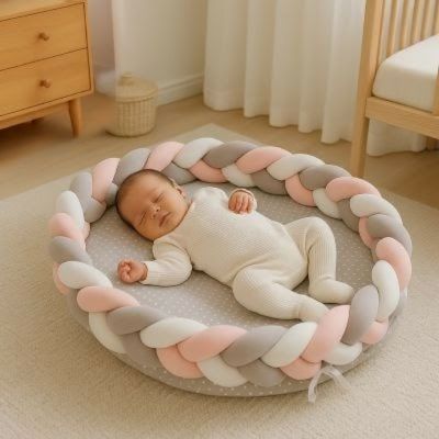 reducteur-de-lit-bebe-tresse-tricolore