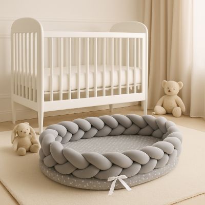 reducteur de lit bebe tresse