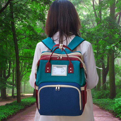 sac a dos a langer rouge vert bleu