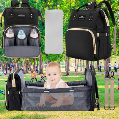 sac a langer a dos noir