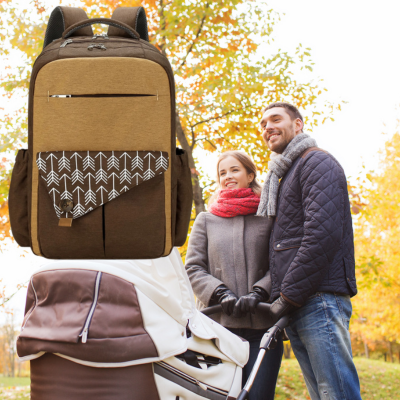 sac a langer dos marron